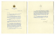 Fantastic 2pp. Letter Signed by FDR Regarding Warm Springs -- ...to prevent him from criticising everything we do at Warm Springs...Dont you love his expression rich patients...